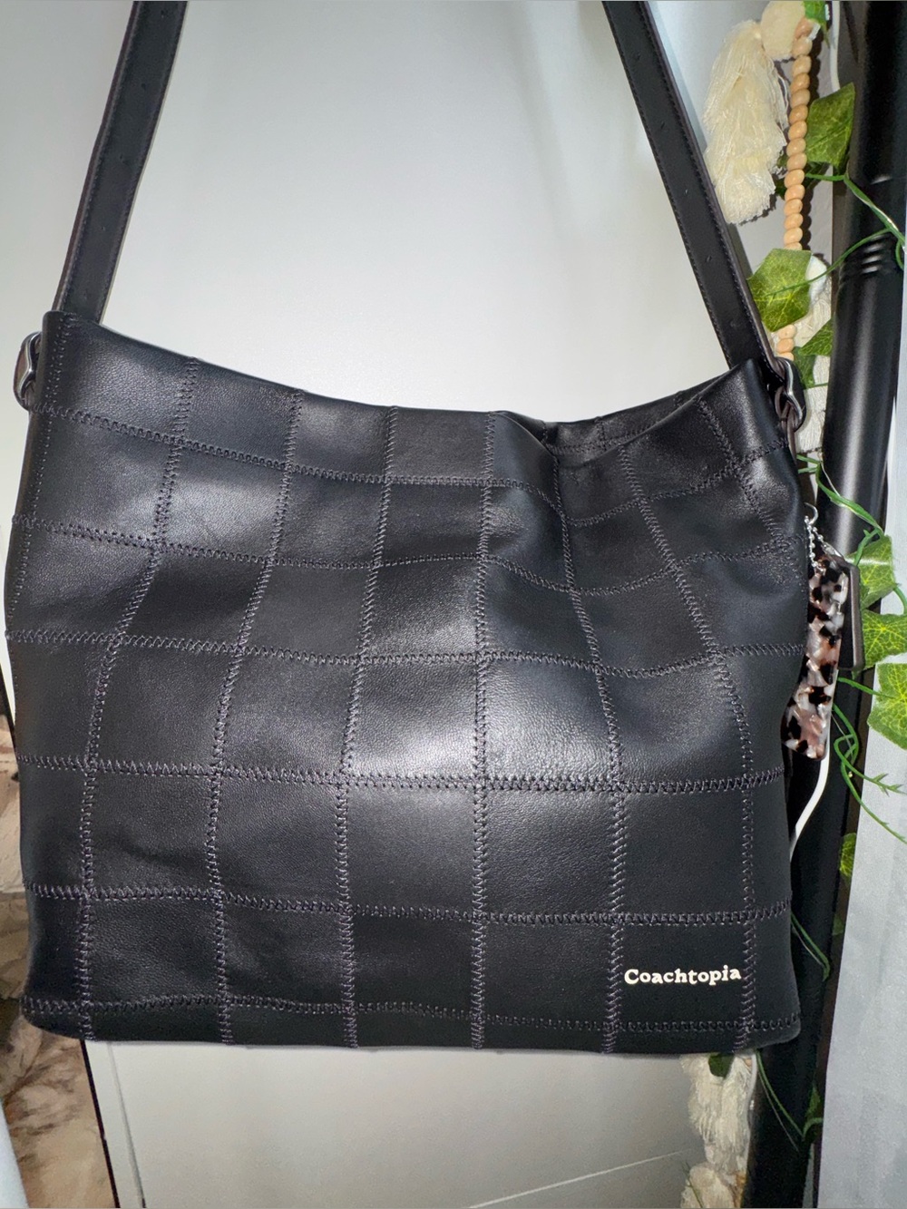 Coachtopia Alter/Ego Large Black Hobo Bag Bella Hadid